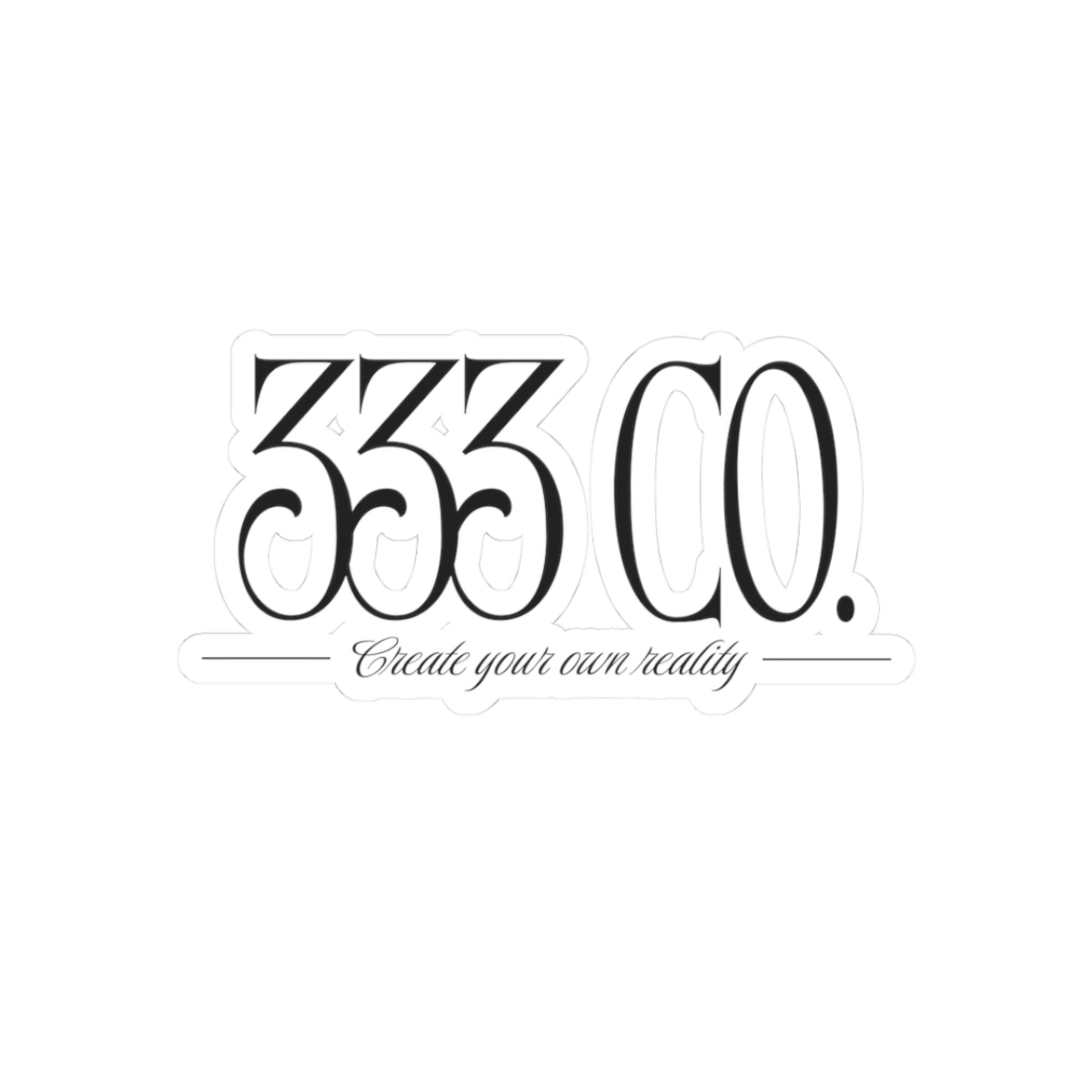 Black 333 Co. Sticker