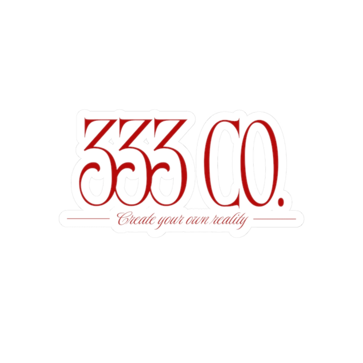 Red 333 Co. Sticker