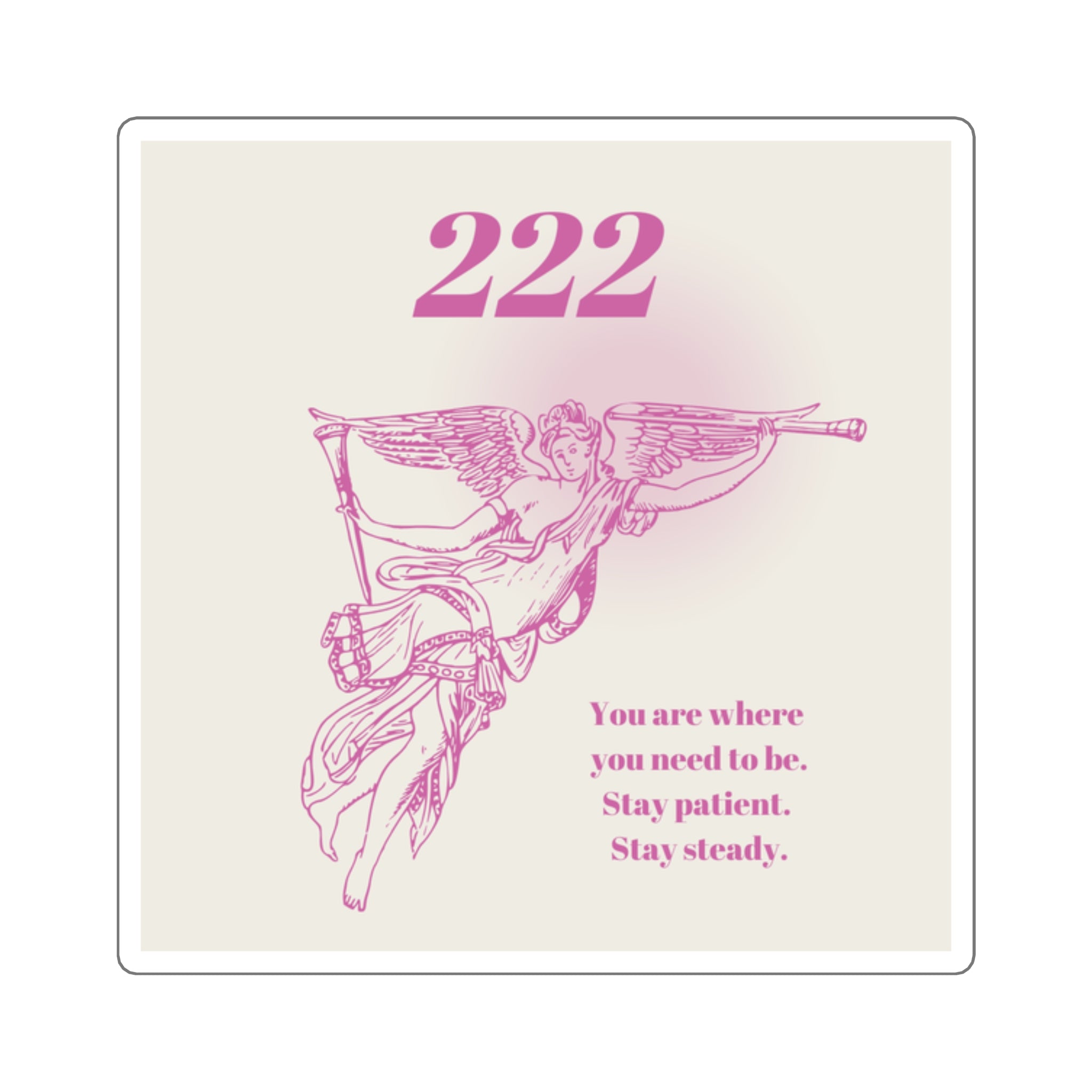 222 Angel Sticker