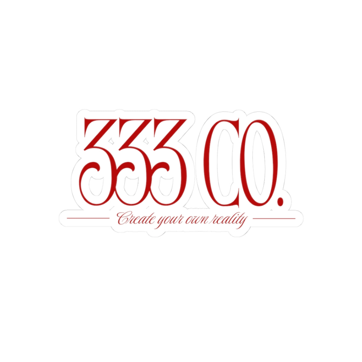 Red 333 Co. Sticker